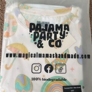 Magical mamas handmade (made with magic) bamboo Easter oversized shirt shorts